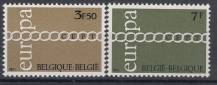 1971, Belgie, 1633/1634, EUROPA, **