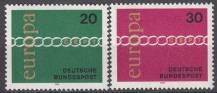 1971, Bundes, 0675/0676, EUROPA, **