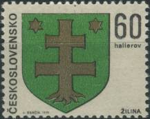 1971, ČSR II, 1886VV, Znaky československých měst: Žilina ∗∗