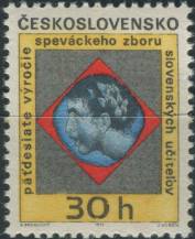 1971, ČSR II, 1892, 50 let pěveckého sboru slovenských učitelů ∗∗