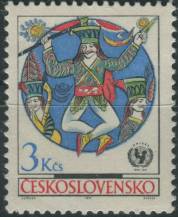 1971, ČSR II, 1932, 25. výročí založení UNICEF: Kresba na skle ∗∗