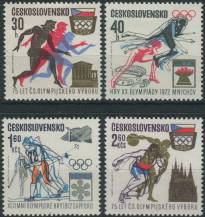 1971, ČSR II, 1933/1936, 75. výročí ČSOV, OH 1972 ∗∗