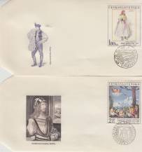 1971, ČSR II, FDC18A-E/71, Umění