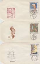 1971, ČSR II, FDC18A-E/71, Umění