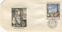 1971, ČSR II, FDC18E/71, Umění: Albrecht Dürer - Růžencová slavnost