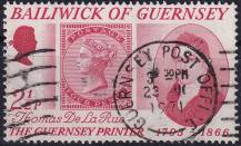 1971, Guernsey, 0055, Thomas de la Rue: Velká Británie MiNr. 12  ⊙