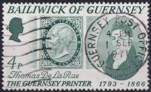 1971, Guernsey, 0056, Thomas de la Rue: Známka Itálie MiNr. 16  ⊙