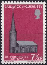 1971, Guernsey, 0061, Vánoce: Kostely - Kostel svatého Filipa Torteval ✶✶ 