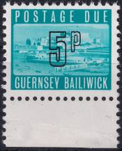 1971, Guernsey, DL13, Doplatní známka: Zámek Cornet  ✶✶  