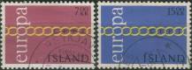 1971, Island, 0451/0452, EUROPA ⊙