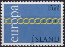 1971, Island, 0452, EUROPA ✶✶