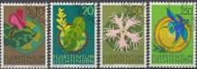 1971, Lichtenštejnsko, 0539/0542, Domácí Flóra (II) ⊙