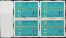 1971, Lichtenštejnsko, 0545, EUROPA ∗∗ 4blok