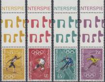 1971, Lichtenštejnsko, 0551/0554K, Zimní olympijské hry 1972, Sapporo ∗∗