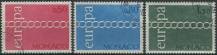 1971, Monako, 1014/1016, EUROPA ⊙