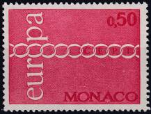 1971, Monako, 1014, EUROPA  ✶✶