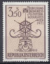 1971, Rakousko, 1359, Jubilejní kongres rakouských notářství, Vídeň, **