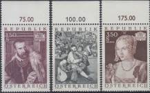 1971, Rakousko, 1360/1362p, Umělecké předměty: Malířství ∗∗