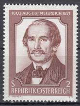 1971, Rakousko, 1364, 100. výročí úmrtí Augusta Neilreicha, **