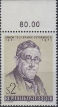 1971, Rakousko, 1378p, 100. výročí narození Ericha Tschrmaka-Seysenegga ∗∗