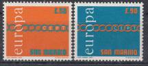 1971, San Marino, 0975/0976, EUROPA, **