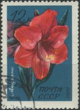 1971, SSSR, 3959, Květiny z botanických zahrad (I): Amaryllis ⊙