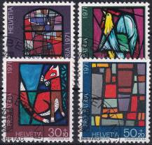 1971, Švýcarsko, 0949/0952, „Pro Patria“: Umění a umělecké řemeslo ⊙