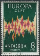 1972, Andorra (Španělská pošta), 0071, EUROPA ⊙