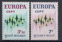 1972, Belgie, 1678/1679, EUROPA, **