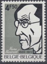 1972, Belgie, 1704, Frans Masereel, **
