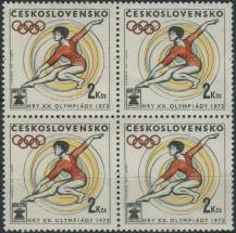 1972, ČSR II, 1958, XX. letní olympijské hry Mnichov 1972: Sportovní gymnastika ∗∗ ⊞