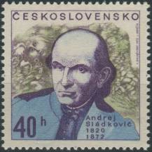 1972, ČSR II, 1968, Výročí kulturních osobností: A. Sládkovič ∗∗