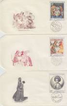 1972, ČSR II, FDC18A-E/72, Umění