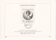 1972, ČSR II, NL21c/1972, Umění: V. Hollar - Dáma s kožešinou                                                                                                                                                                                                  