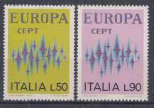 1972, Itálie, 1364/1365, EUROPA, **