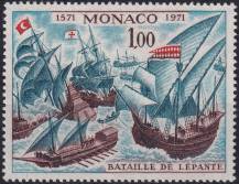 1972, Monako, 1028, 400. výročí námořní bitvy u Lepanta  ✶✶
