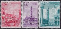 1972, Monako, 1042/1044, Akce UNESCO "Zachraňme Benátky"  ✶✶