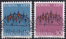 1972, Švýcarsko, 0969/0970, EUROPA ⊙