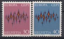 1972, Švýcarsko, 0969/0970, EUROPA, **