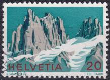 1972, Švýcarsko, 0976, Výročí (III): Švýcarské Alpy ⊙