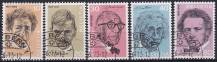1972, Švýcarsko, 0979/0983, Portréty (III) ⊙
