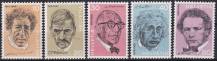 1972, Švýcarsko, 0979/0983, Portréty (III) ✶✶