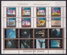 1973, Adžmán, PA2677/2796A, Letecký: Program Apollo, úspěchy v letech do vesmíru ⊙