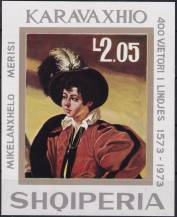 1973, Albánie, A048, 400. výročí narození Caravaggia ✶✶