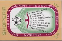 1973, Albánie, A049, Mistrovství světa ve fotbale, Německo (1974) ✶✶