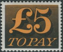 1973, Anglie, DL086, Doplatní známka: Číslice ∗∗