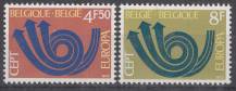 1973, Belgie, 1722/1723, EUROPA, **