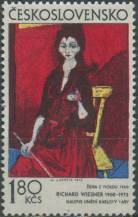 1973, ČSR II, 2008, Česká a slovenská grafika: R. Weisner - Žena s violou ∗∗