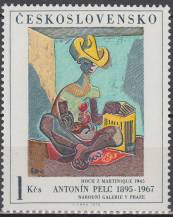 1973, ČSR II, 2054I, Umění: A. Pelc - Hoch z Martinique ∗∗
