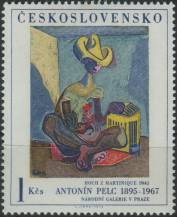 1973, ČSR II, 2054II, Umění: A. Pelc - Hoch z Martinique ∗∗